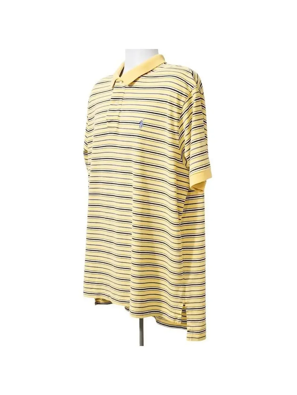 Vintage Polo Ralph Lauren Polo Shirt Men's Size 2XL Short Sleeve Yellow Striped